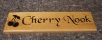 Cherry Wood House Sign | The Sign Maker Shop