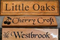 Cherry Wood House Sign | The Sign Maker Shop