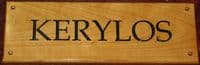 Cherry Wood House Sign | The Sign Maker Shop