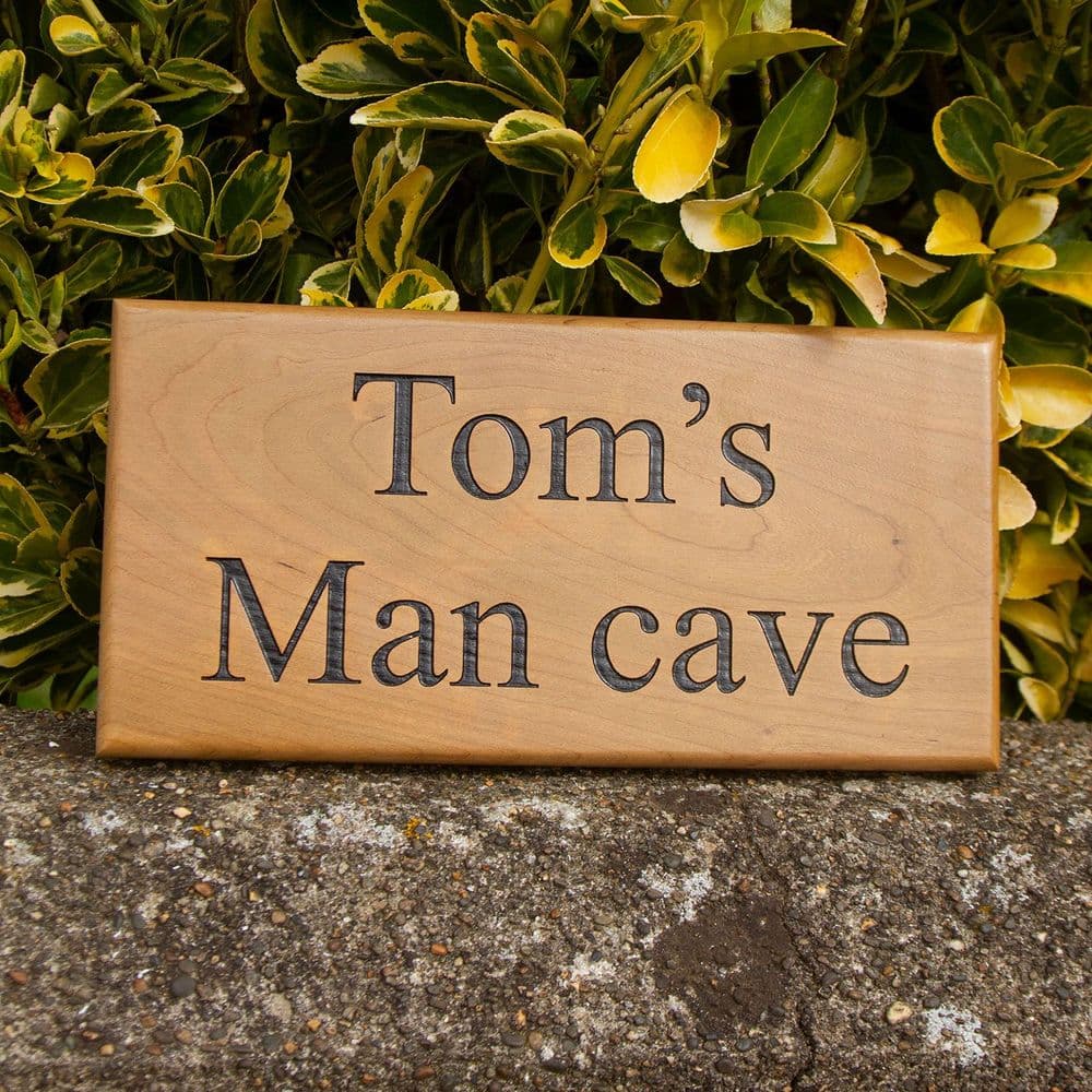 Cherry Wood House Sign - Standard Sizes