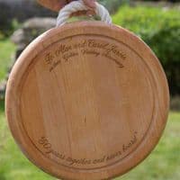 Chunky Wooden Chopping Board with Rope | The Sign Maker Shop

