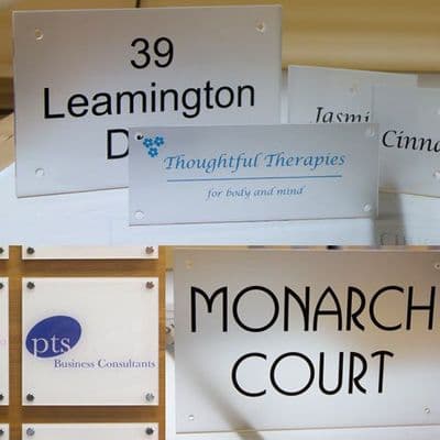 Clear Acrylic Signage