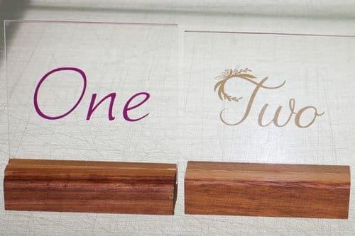 Clear Table Names / Numbers