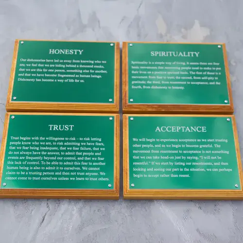 Engraved anodised aluminium in lovely colours | The Sign Maker Shop