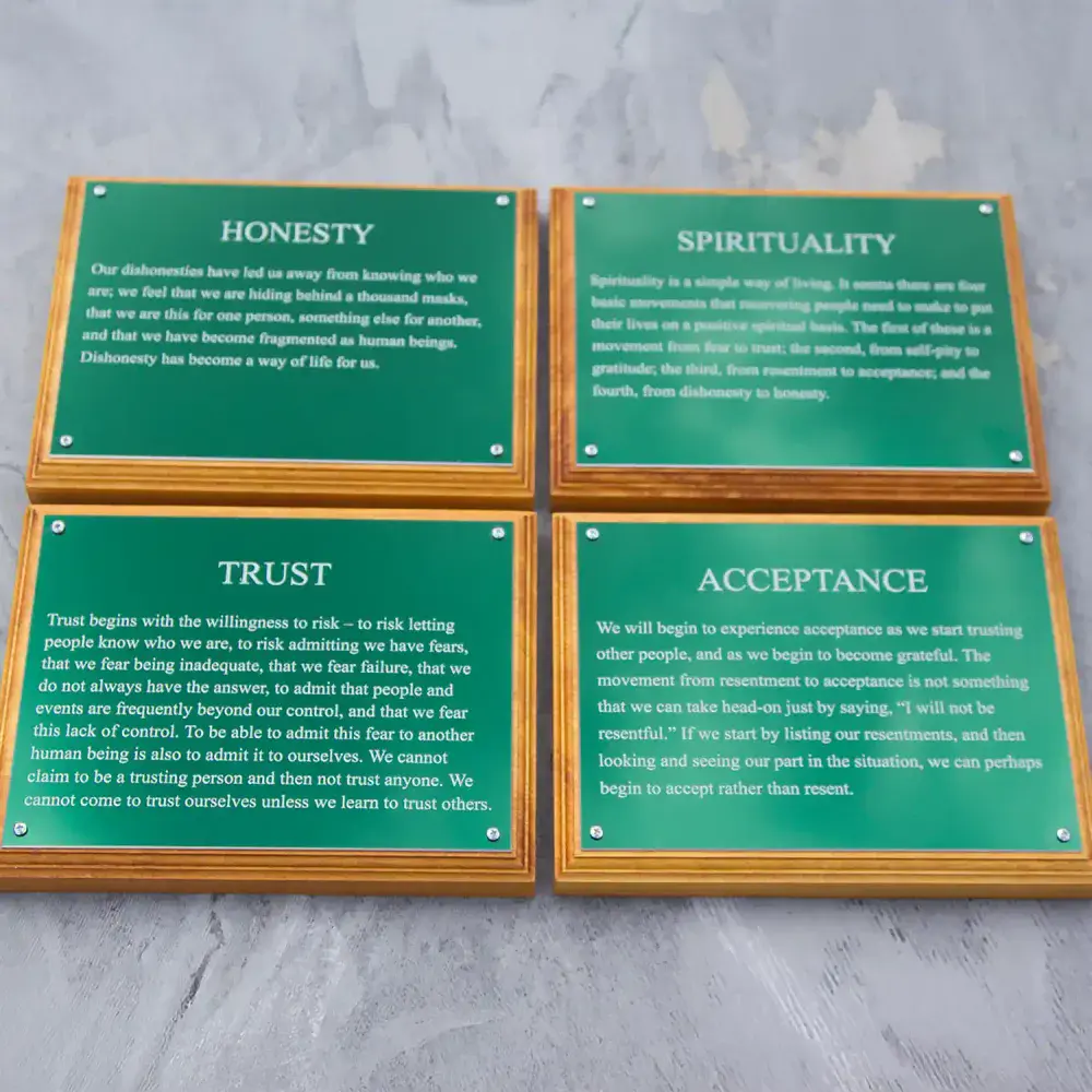 Coloured Aluminium Plaques