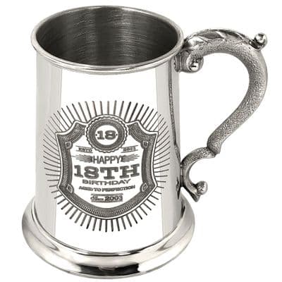 Coming of Age Tankards 18th & 21st Birthdays
