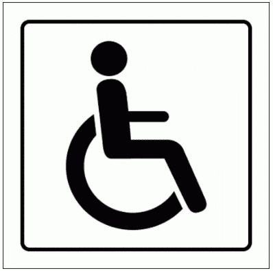 Community Sign - Disabled WC Symbol (2940)