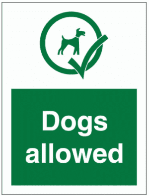 Community Sign - Dogs Allowed  (2671)