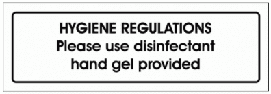 Community Sign - Hygiene Regulations (2881)
