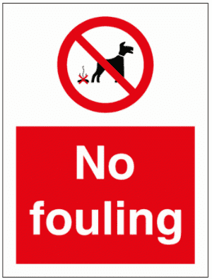 Community Sign - No Fouling  (8688)