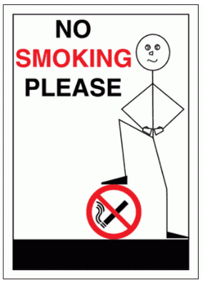 Community Sign - No Smoking Please (1503)
