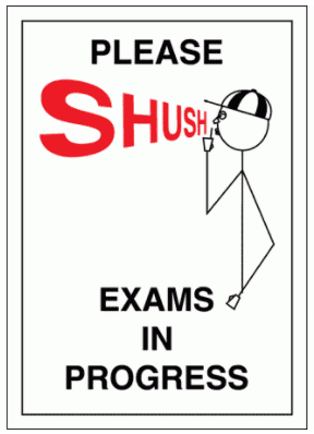 Examination In Progress Quiet Please Exam In Progress Sign A Level Results Withheld From Some