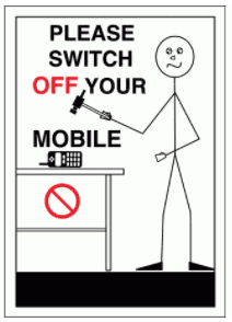 Community Sign - Please Switch Off Your Mobile (1509)