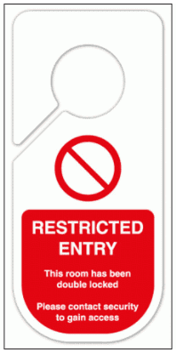 Community Sign - Restricted Entry (2580)