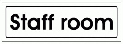 Community Sign - Staff Room (2901)