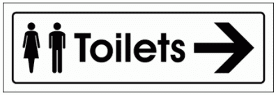 Restroom Wooden Vintage Sign, Toilet Door Sign, WC Sign, Restroom Door