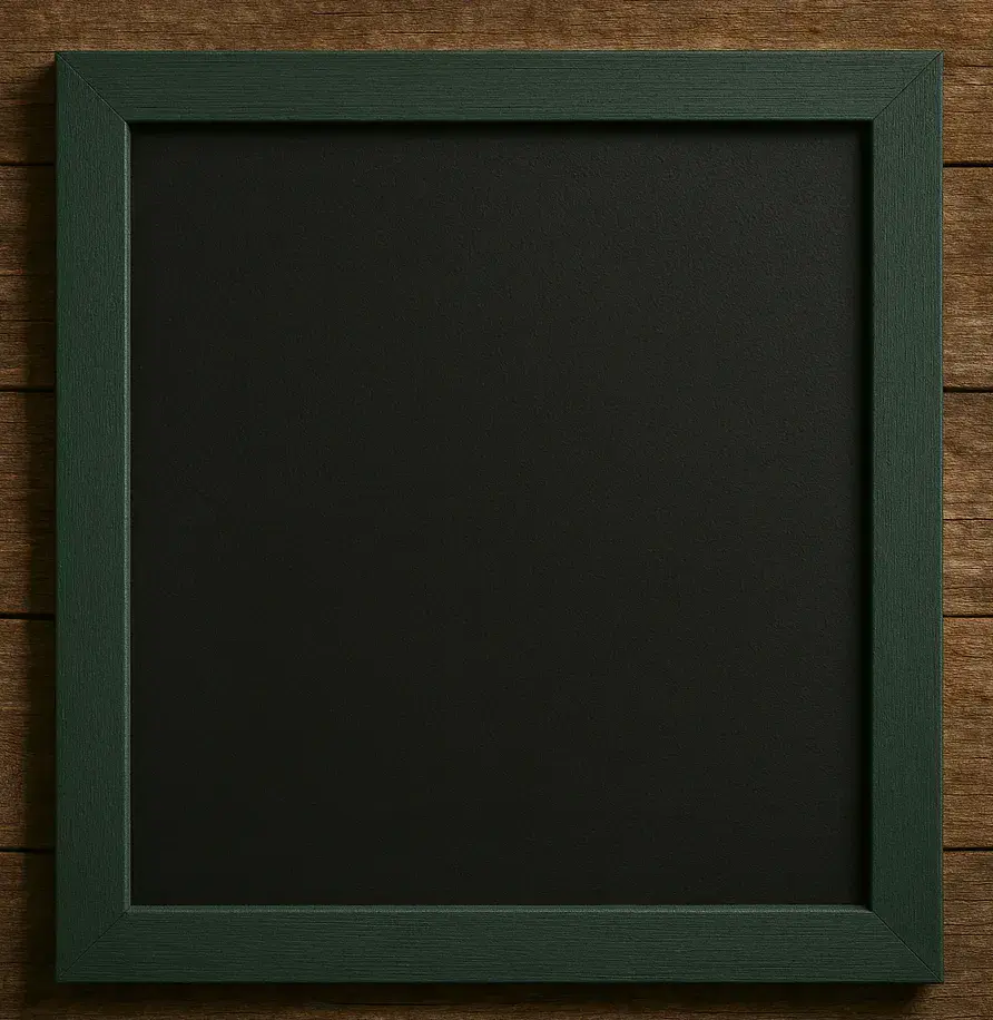 Composite Blackboard with Painted Frame