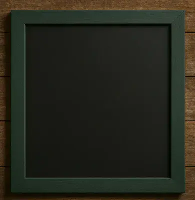 Composite Blackboard with Painted Frame