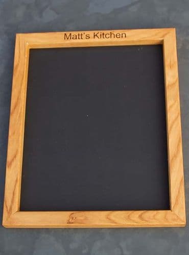 Wooden Framed Blackboard – Oak, Iroko & Sapele | The Sign Maker Shop
