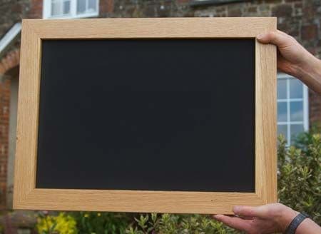 Wooden Framed Blackboard – Oak, Iroko & Sapele | The Sign Maker Shop
