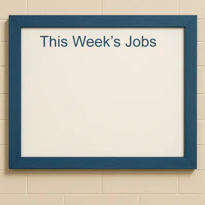 Composite Whiteboard with Painted Wooden Frame