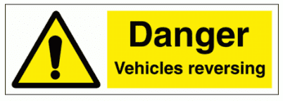 Construction Sign - Danger Vehicles Reversing (7716)