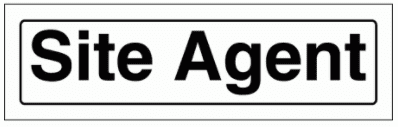 Construction Sign - Site Agent (2962)