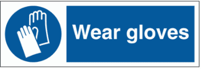 Construction Sign - Wear Gloves (5724)