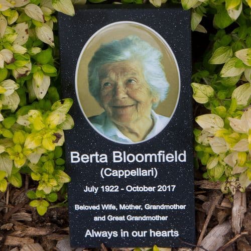 Corian Photo Memorial 100mm x 200mm| The Sign Maker Shop