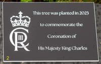 Coronation Celebration Plaque  for Tree Planting  | The Sign Maker Shop