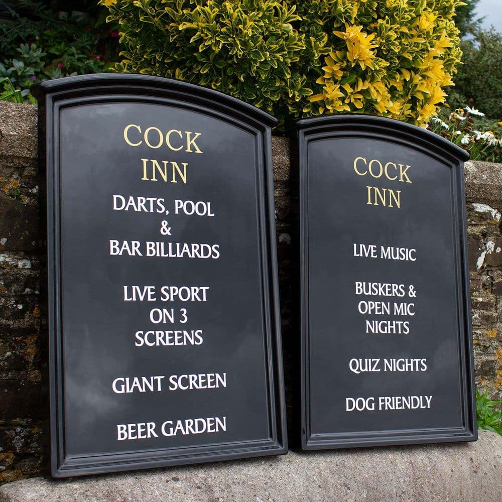 Curved Top Pub Signs - SM-PB3322