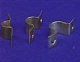 D Clips with bolts and washers