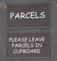 Deliveries Sign - Instructions for Couriers | The Sign Maker Shop