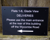 Deliveries Sign - Instructions for Couriers | The Sign Maker Shop