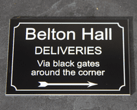 Deliveries Sign - Instructions for Couriers | The Sign Maker Shop