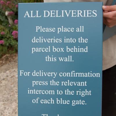 Deliveries Sign - Information Signs
