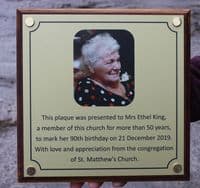 Metal Signs and Memorials in Colour | The Sign Maker Shop