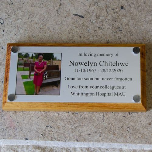 Metal Signs and Memorials in Colour | The Sign Maker Shop