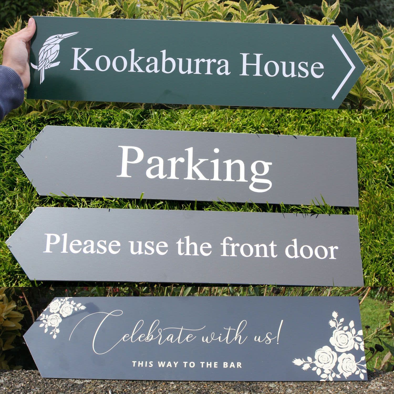 Around Direction Sign Directional Arrow Signs - Aluminium Composite | The Sign Maker Shop