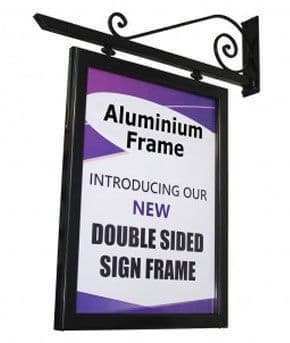 Hanging Sign Frame Heavy Duty Hanging Sign With Aluminium Frame | The Sign Maker Shop