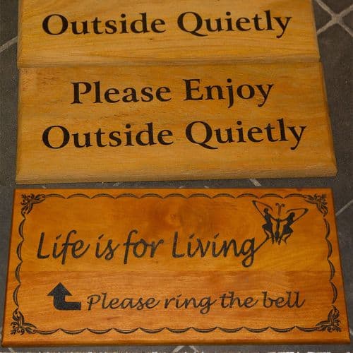 Durable Opepe Wood Signs | The Sign Maker Shop