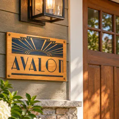 Durable Opepe Wood Signs