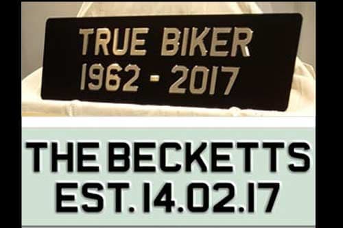 Embossed & Enamelled Rectangle Style Name Plate -  Rectangle 406x152mm | The Sign Maker Shop