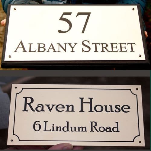 Engraved Brass House Nameplates The Sign Maker Shop