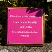 Engraved Memorial Plaques - lots of colours | The Sign Maker Shop