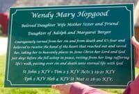 Engraved Memorial Plaques - lots of colours | The Sign Maker Shop