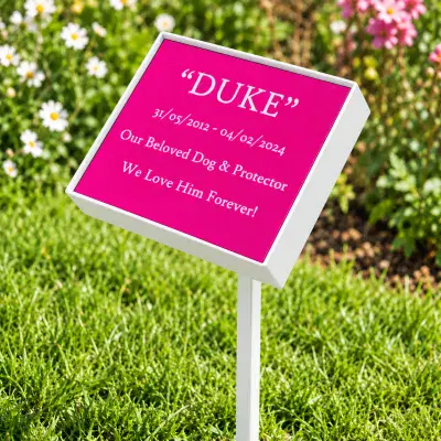 Engraved Acrylic Laminate Plaque in  Metal Display Mount
