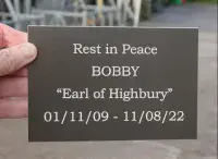 Black / Dark Bronze Aluminium Plaques | The Sign Maker Shop