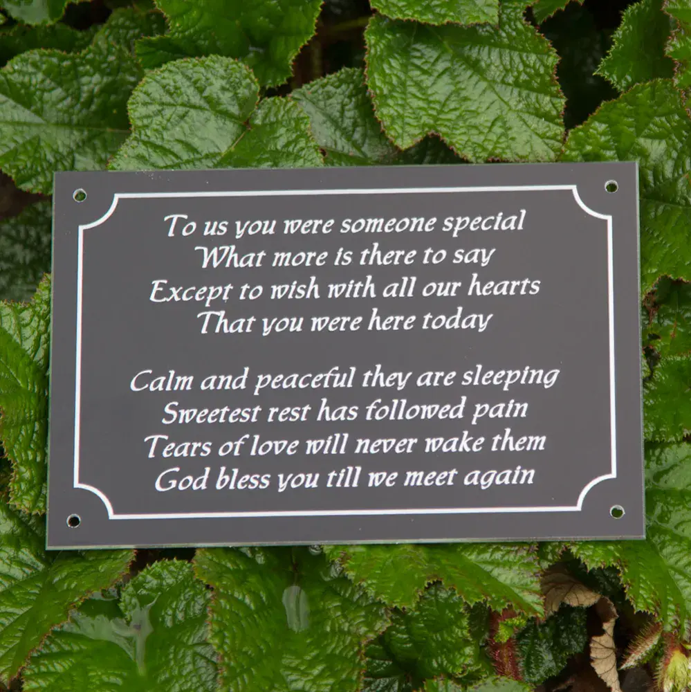Engraved Aluminium Plaque