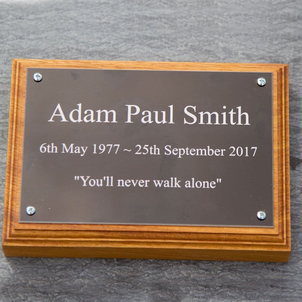 Engraved Aluminium Plaque & Backing Board